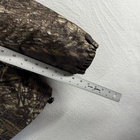 Vintage Winchester Jacket Men's XL Green Mossy Oak Zip Hoodie Fleece Lined y2k - Picture 5 of 11